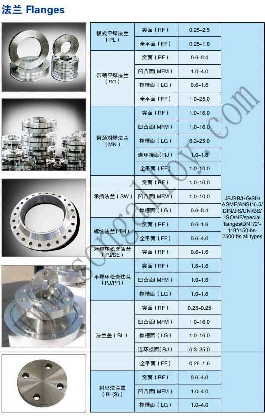 Stainless Steel Forged So Blind Blind/Slipon/Threaded/Socket Welding/Steel Pipe/Plate/Weld Neck/Titanium Flange for ANSI