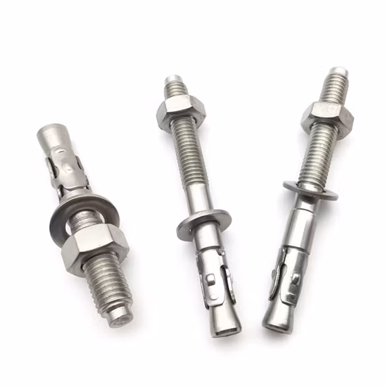 Acier au carbone /SS304/A2-70/DIN6921/DIN933/DIN931/boulon à embase/boulon hexagonal/boulon de chariot/boulon à tête en T/boulon en U/boulon d'ancrage en coin